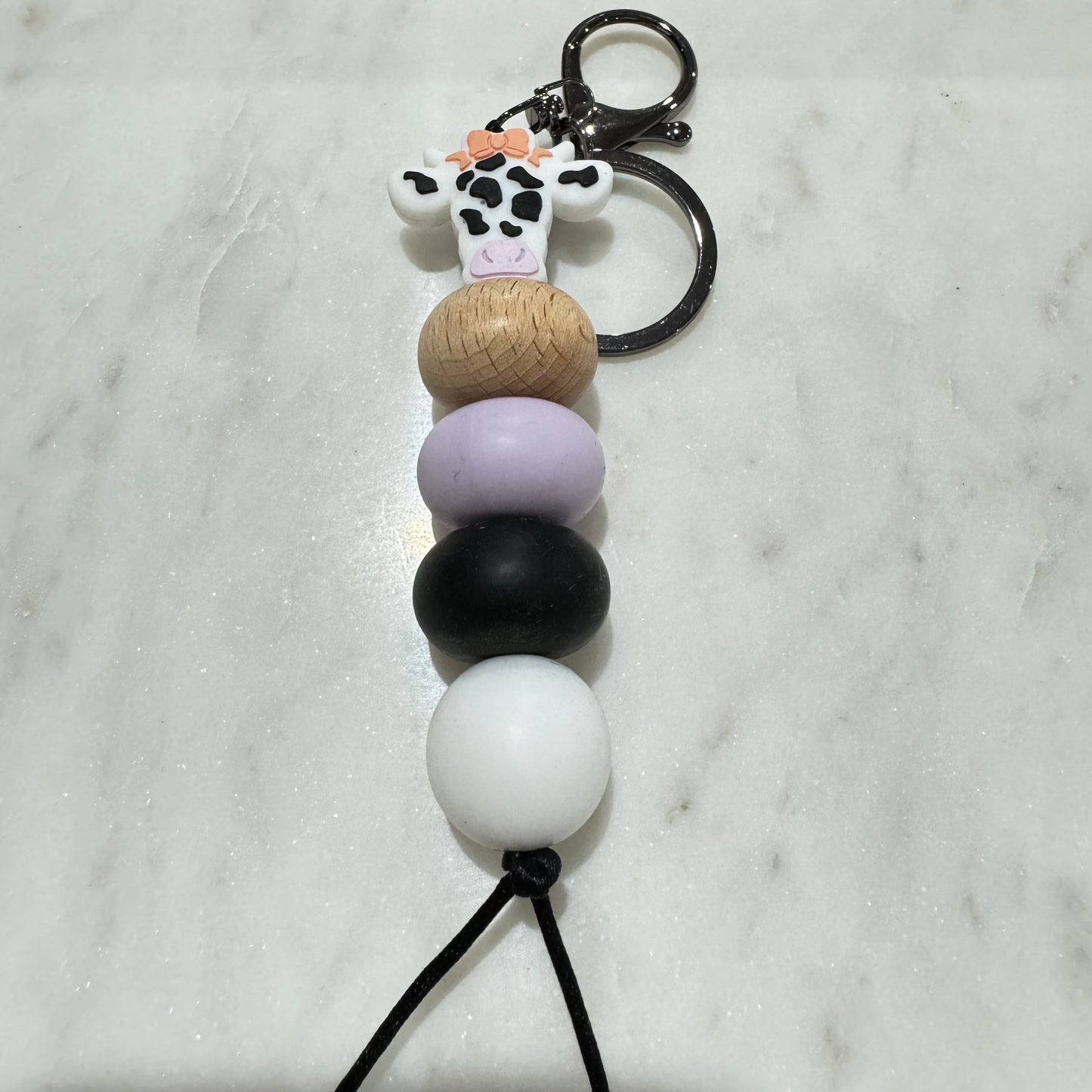 Bow Cow Keyring