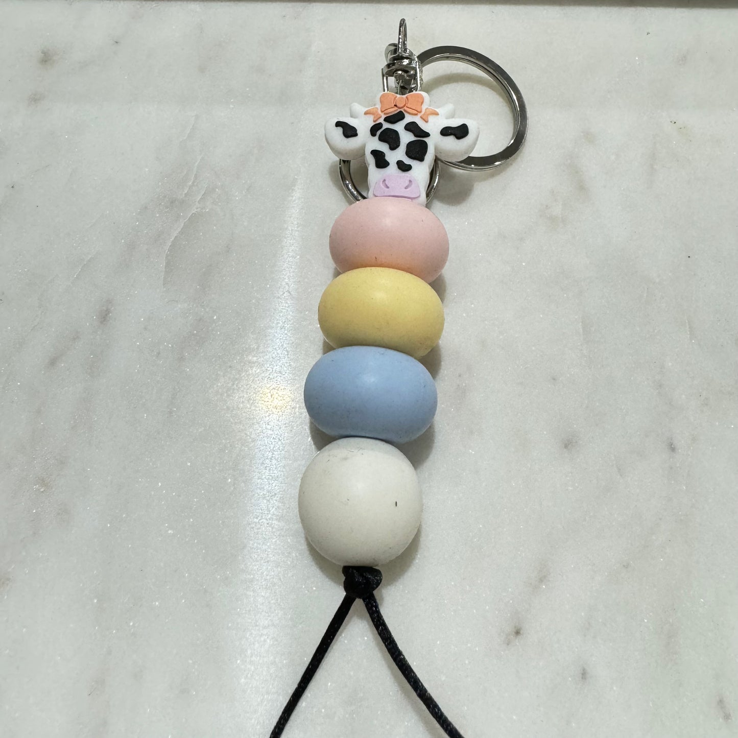 Bow Cow Keyring