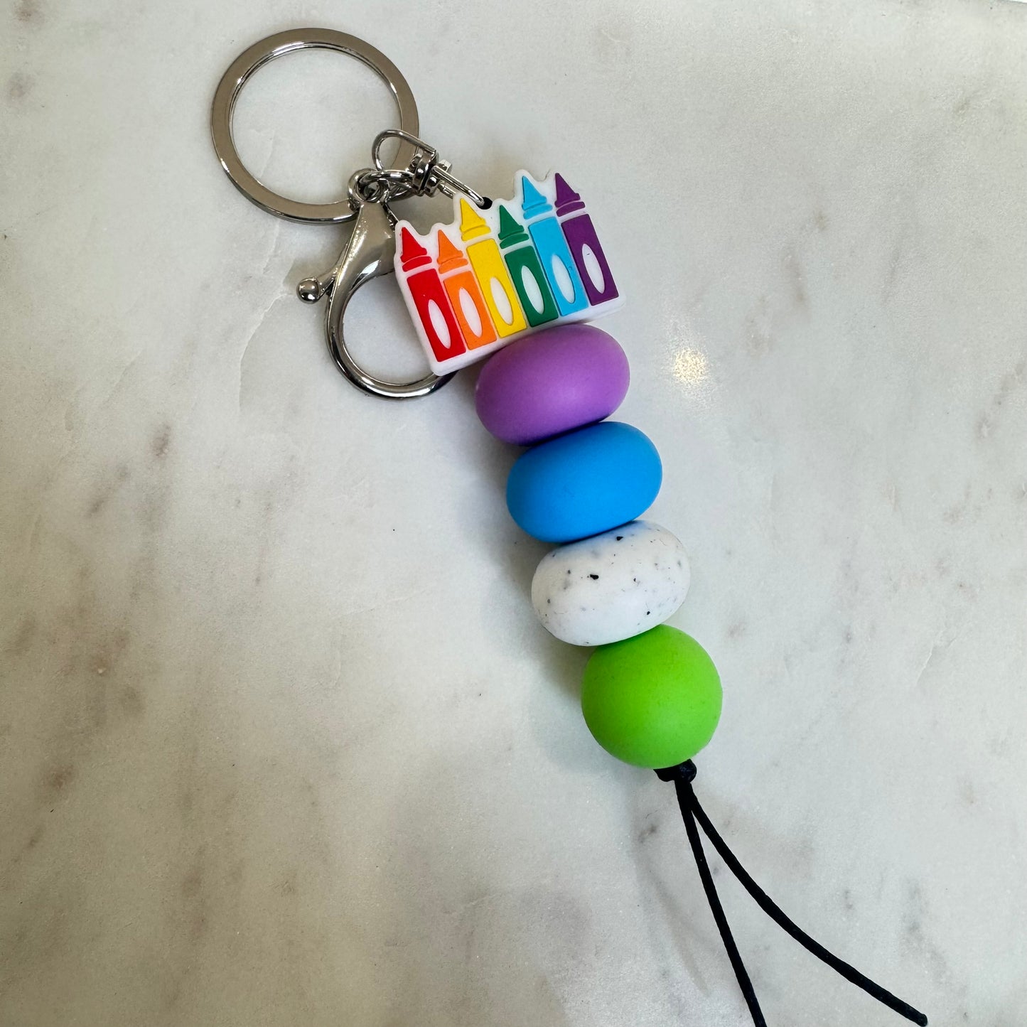 Teacher Crayon Keyring