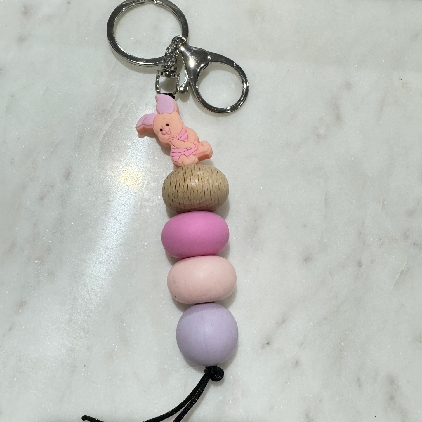 Pink Pig Keyring