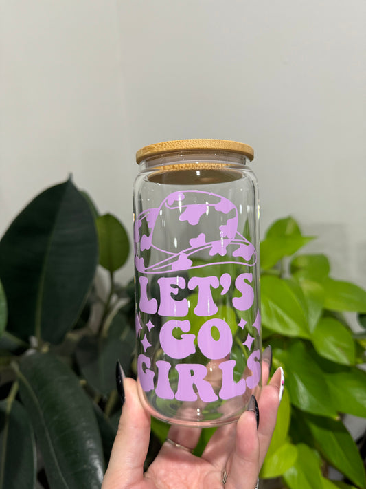 Let’s Go Girls Glass Tumbler