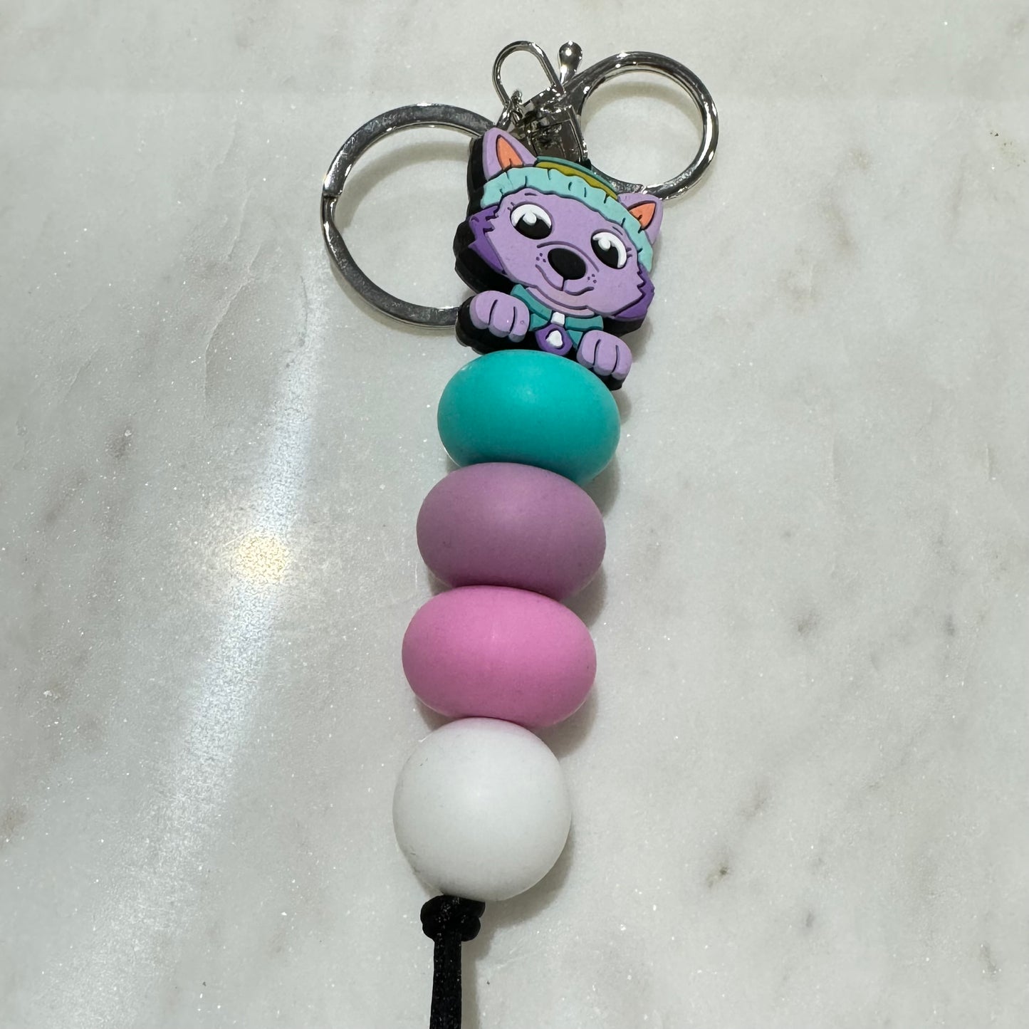 Purple Dog Keyring