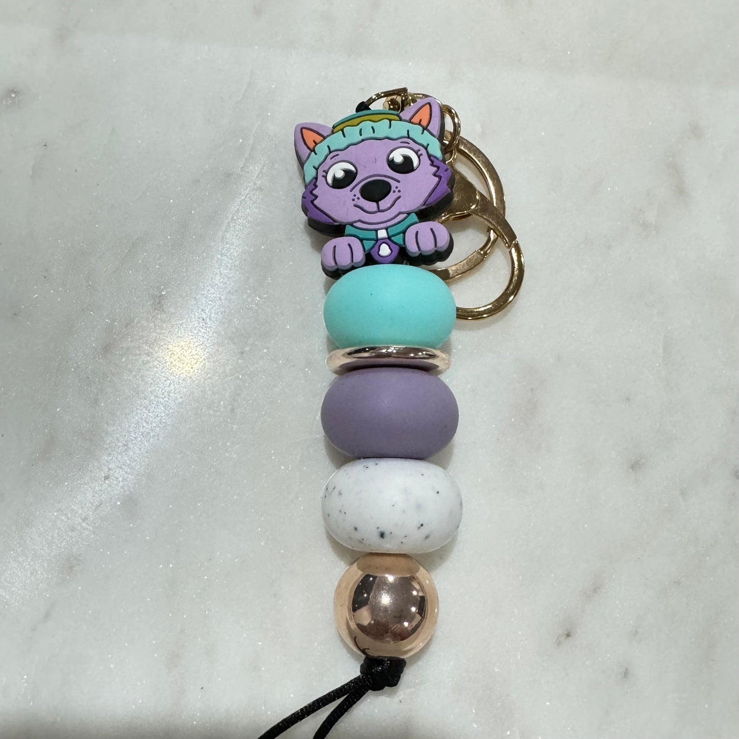 Purple Dog Keyring