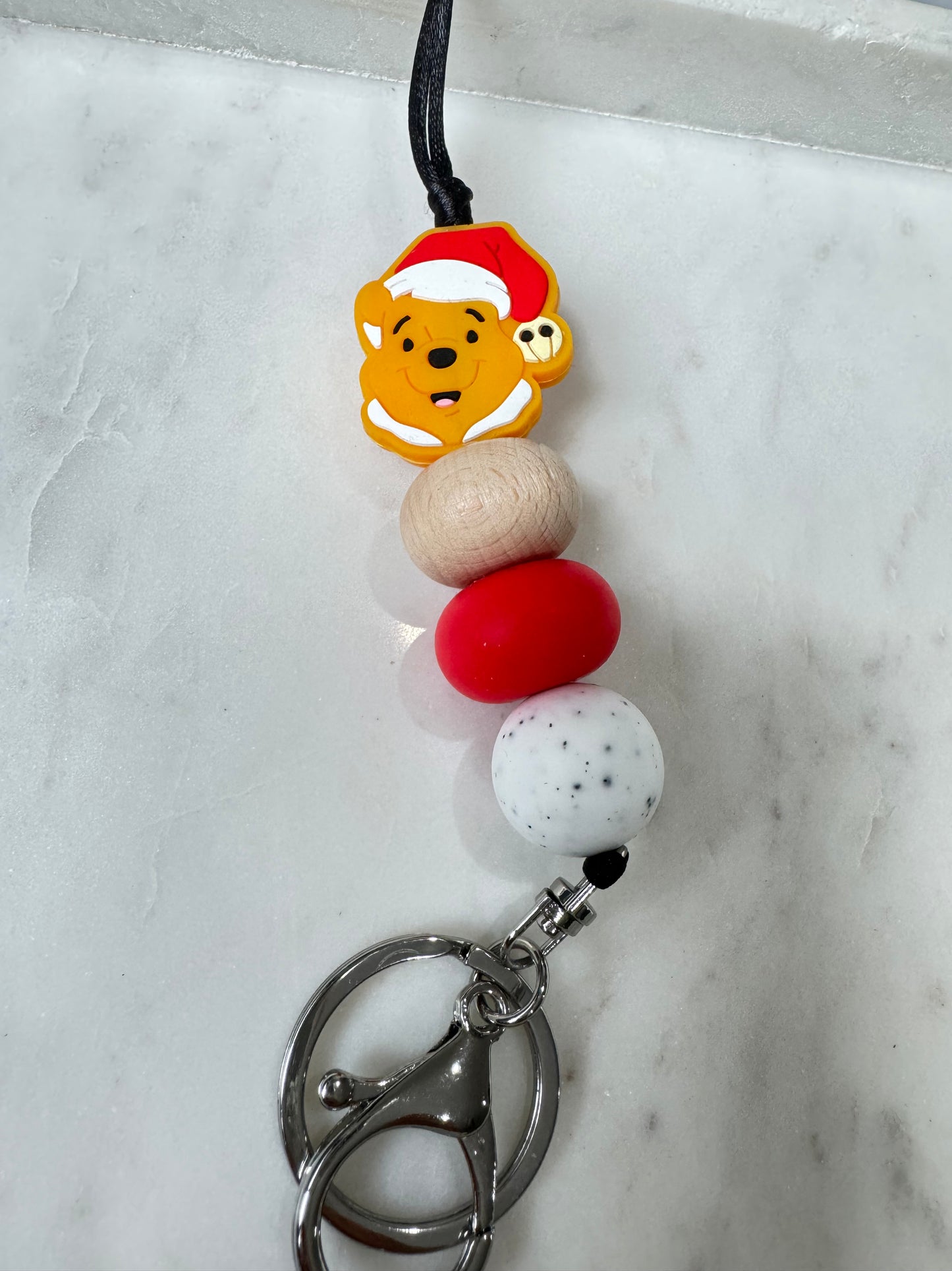 Santa Bear Lanyard