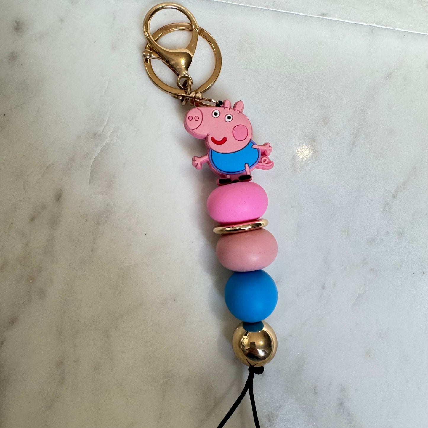 Pink Pig Keyring