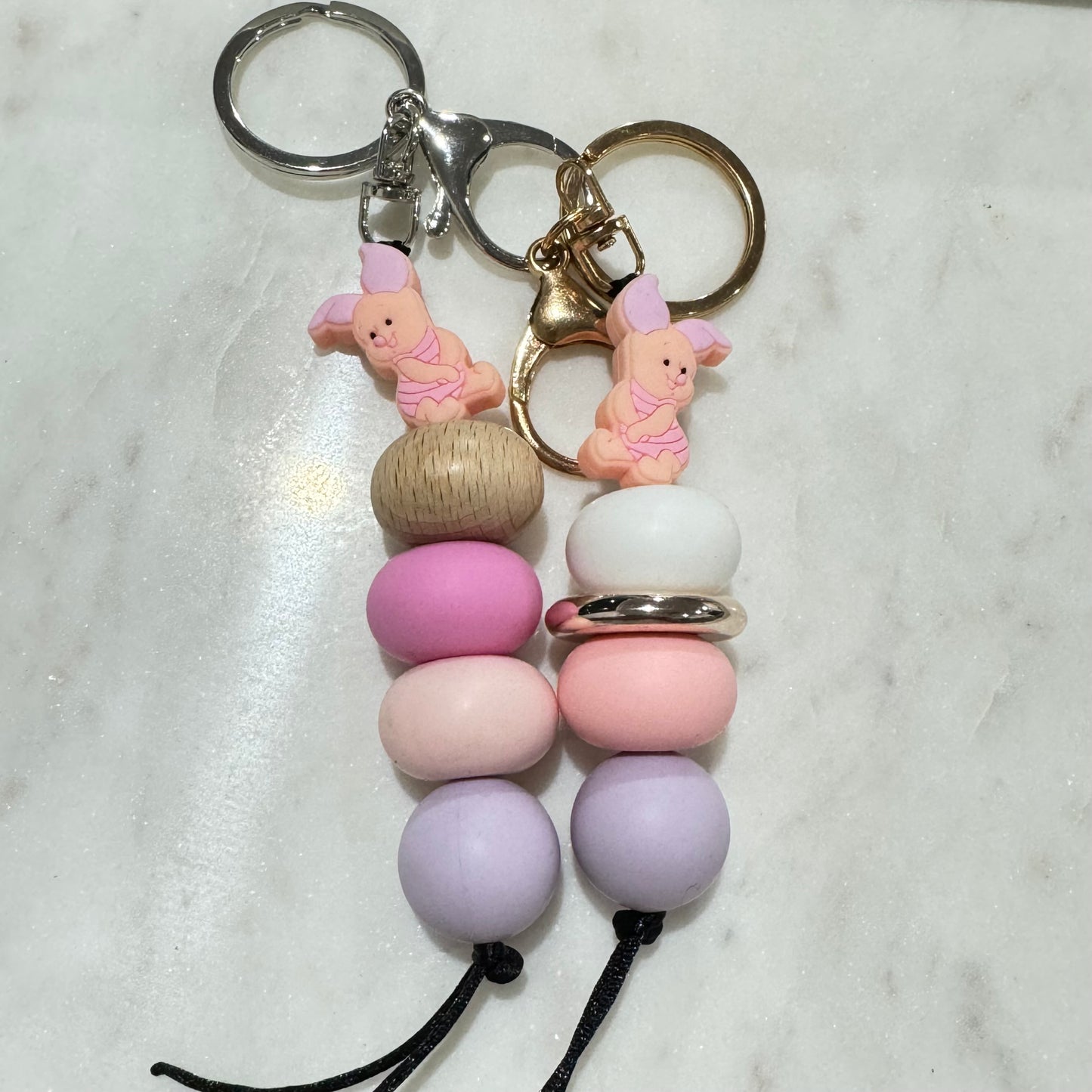 Pink Pig Keyring